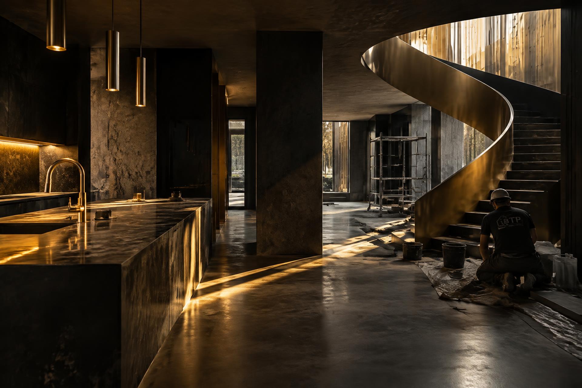 Chantier de rénovation haut de gamme réalisé par INOVALYANCE
